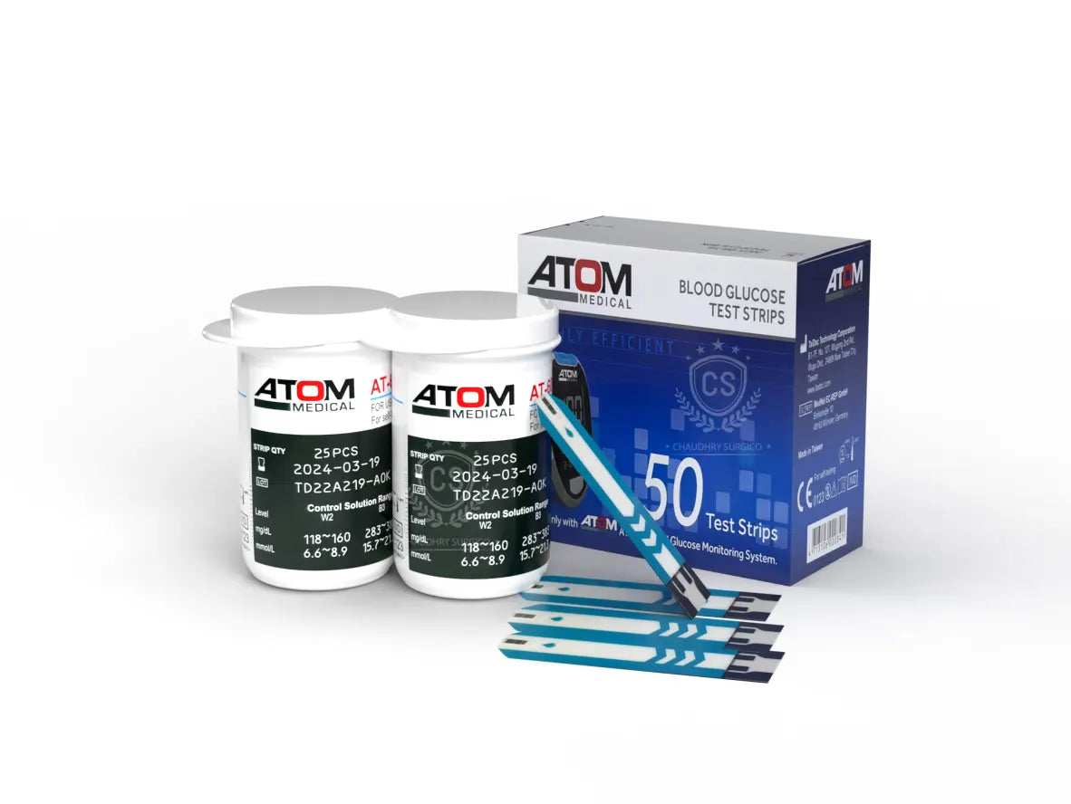 Atom glucometer strips (50 pcs)