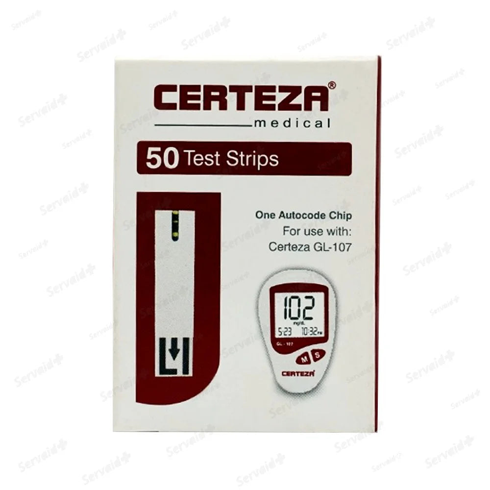 Certeza GL 107 glucometer strips (50 pcs)
