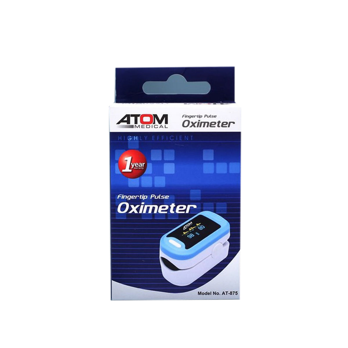 Atom AT-875 pulse oximeter