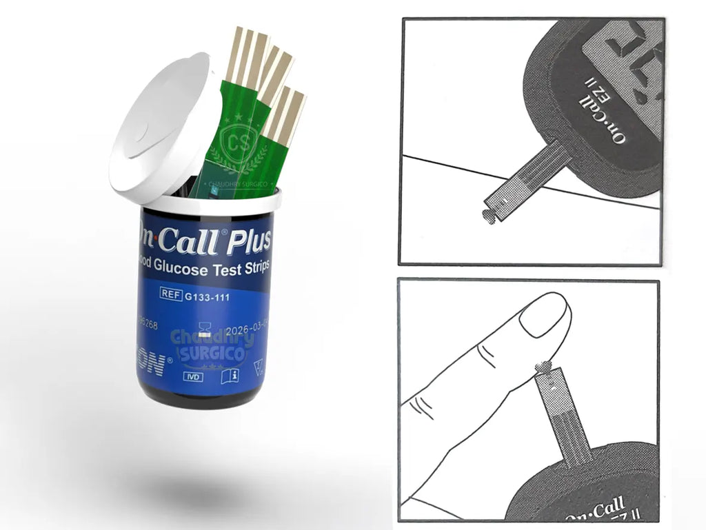 On call EZ II glucometer strips ( 50 pcs )