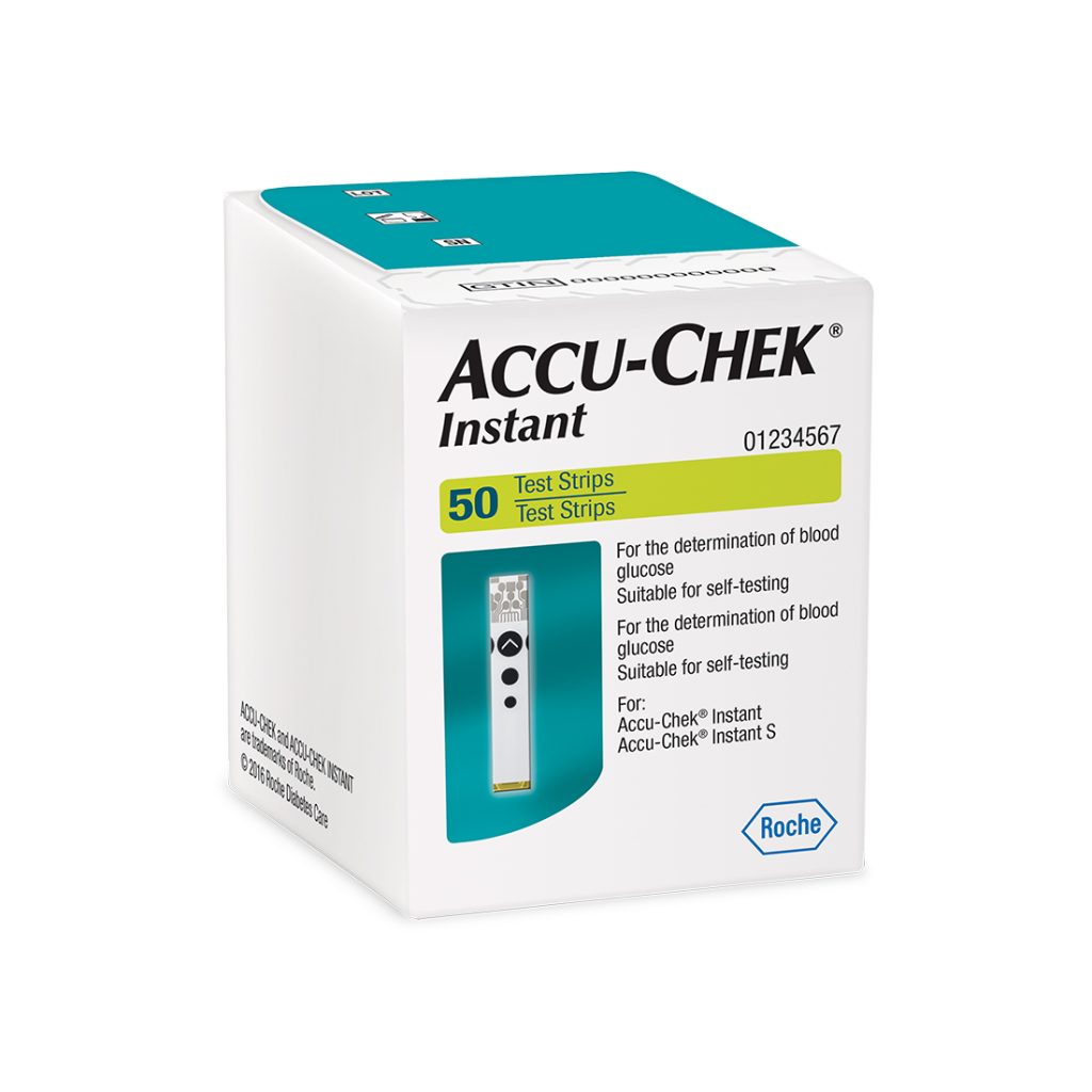Accu chek instant s Glucometer strips (50 pcs)