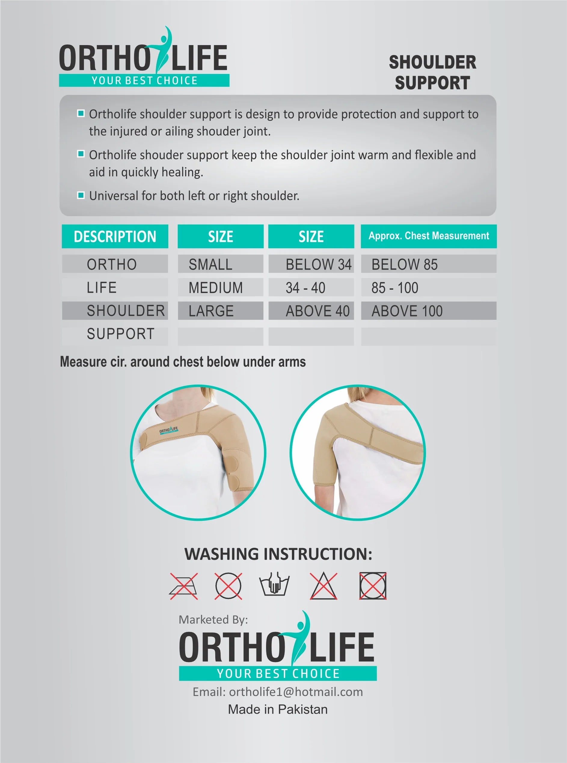 OrthoLife Shoulder Support