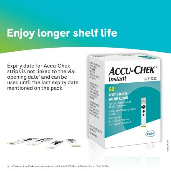 Accu chek instant s Glucometer strips (50 pcs)