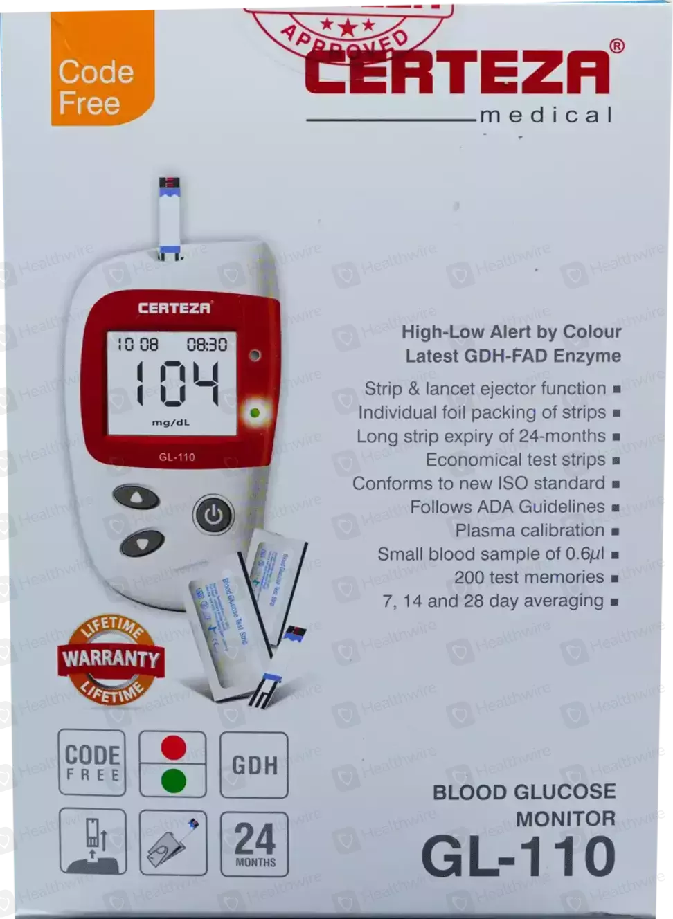 Certeza GL-110 glucometer