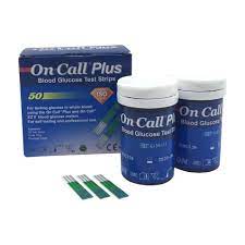 On call EZ II glucometer strips ( 50 pcs )